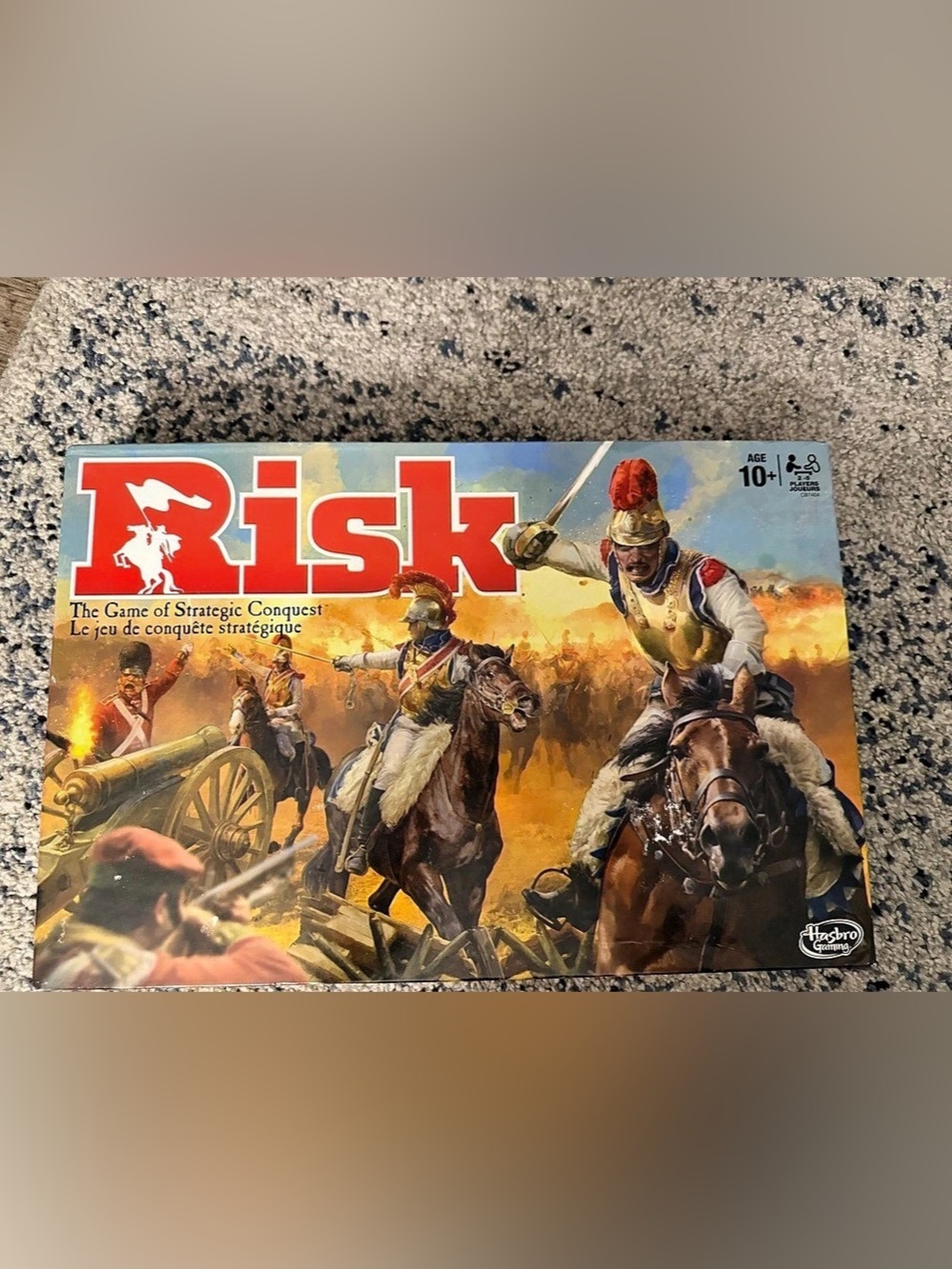 Risk The Game of Strategic Conquest Board Game Red & Blue
